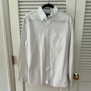 Lands' End Men's White Button-Down Shirt